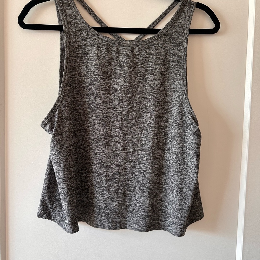 Beyond Yoga Charcoal Muscle Tee